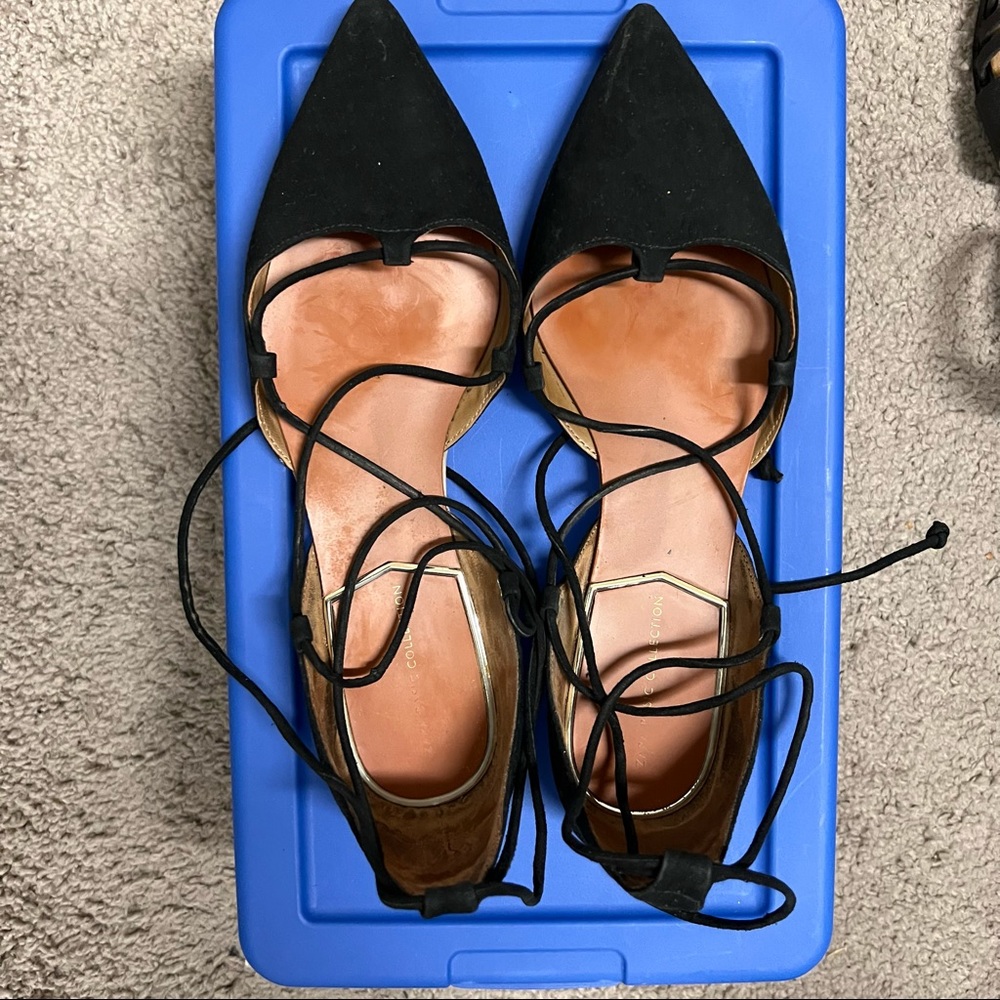 Lace up flats